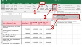 Chi tiết về cách giúp bạn cố định dòng trong Excel mới nhất 2025