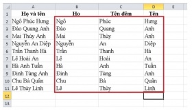 Hướng dẫn cách để tách chữ trong Excel chi tiết nhất