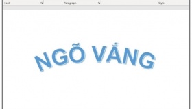 Cách để làm chữ cong trong Word 2016, 2013, 2010