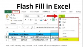 Chữ hoa – thường trong khi làm EXCEL