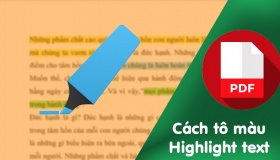 Hướng dẫn tô màu tài liệu highlight text trong file PDF