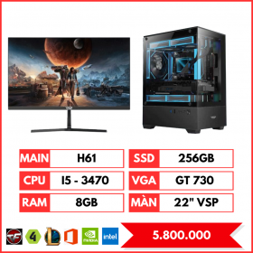 Bộ Pc Intel Core i5-3470 | Ram 8GB | GT 730 2GD5