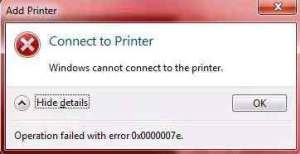 Khắc phục lỗi Windows cannot connect to the printer 2